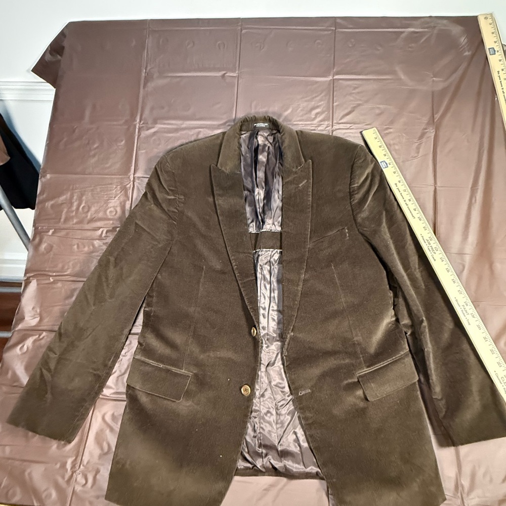 John Varvatos Rich Brown Velvet Blazer